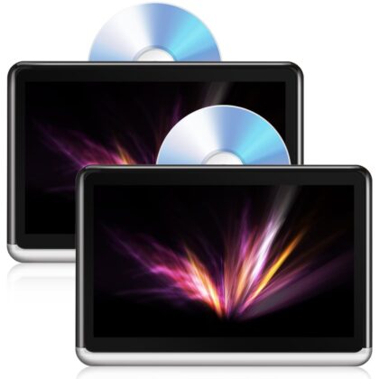 DDA10D Dual Screen Tablet Android 6.0 Portable DVD Player 10.1 inch IPS Touch Screen Car Headrest Multimedia Monitor, Bluetooth 4.0, Built-in 4000mAh Battery, Supports HDMI, FM, WIFI