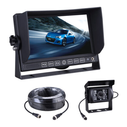 Backup Camera System with 7" Display TFT LCD Car Monitor System for Heavy Trucks, Buses, Big Cars - PSD1237B